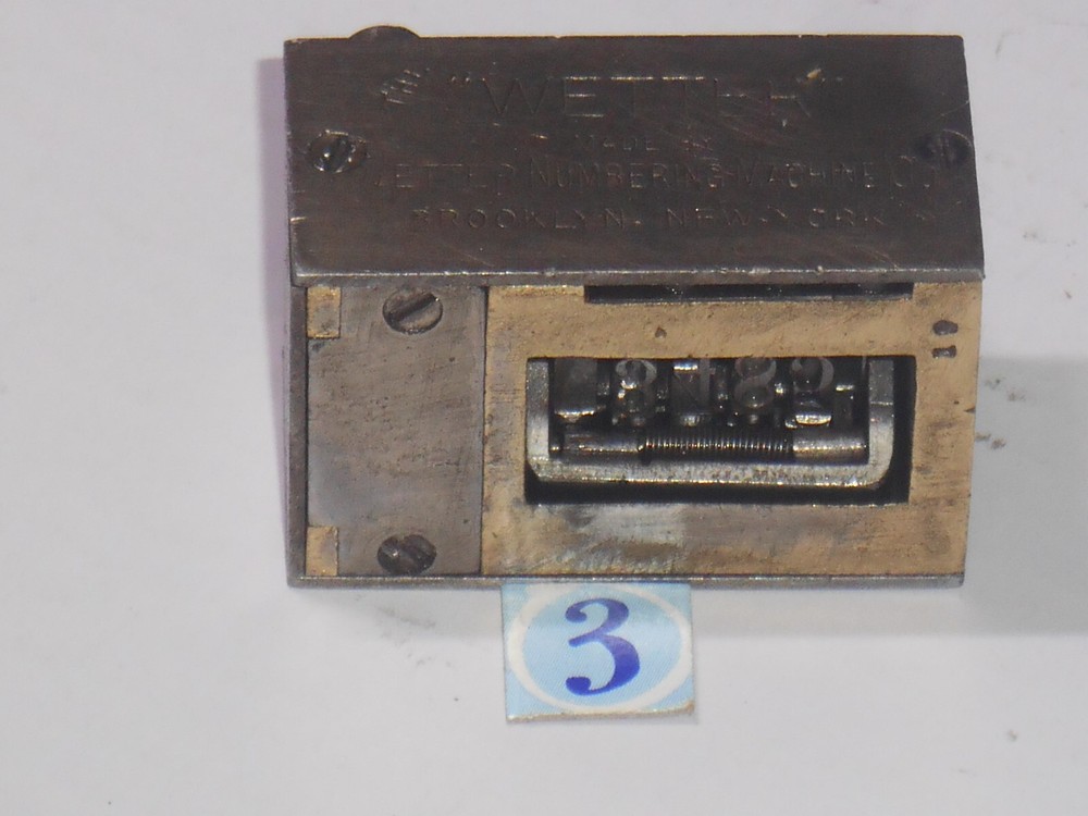 WETTER | letterpress numbering machine | 3
