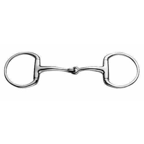JP Korsteel Stainless Steel Jointed Eggbutt Snaffle