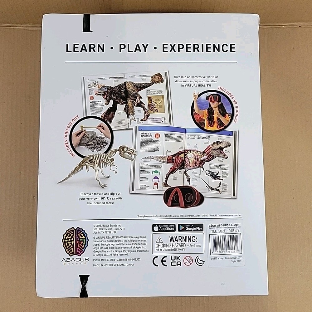 Virtual Reality Dinosaurs 80 Page Interactive Book