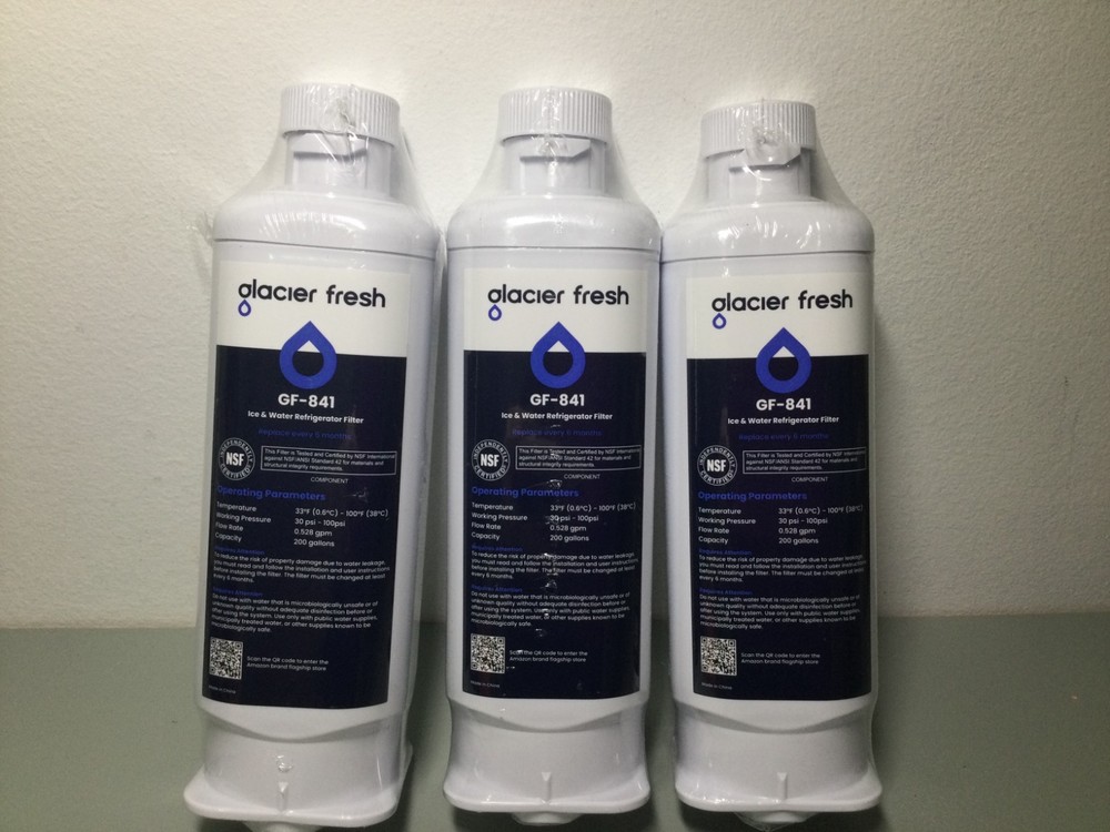 GLACIER FRESH GF-841 Water Filter | Replacement for DA97-17376B, HAF-QIN, 3-Pack