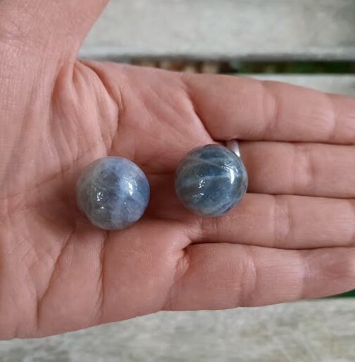 Labradorite Sphere Duo, Transformation, Higher Realm Connection, Full Potential