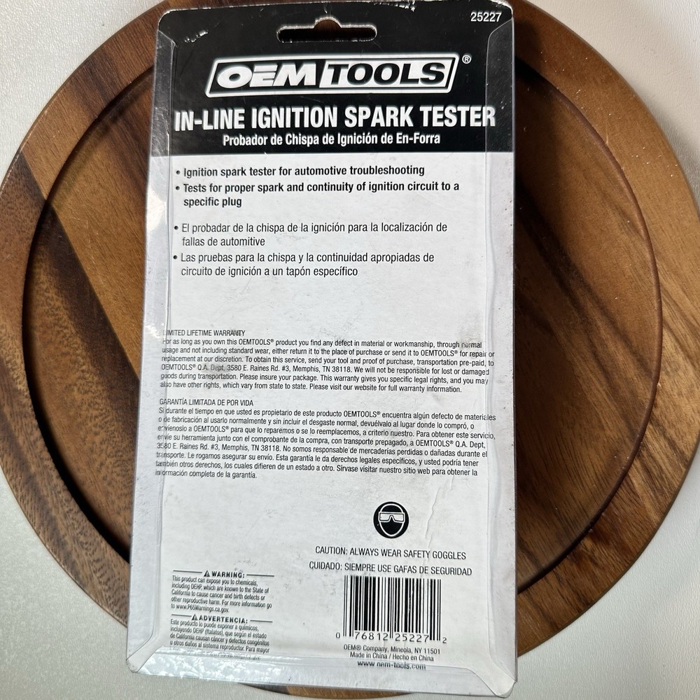 OEMTOOLS Part 25227 In-Line Ignition Spark Tester
