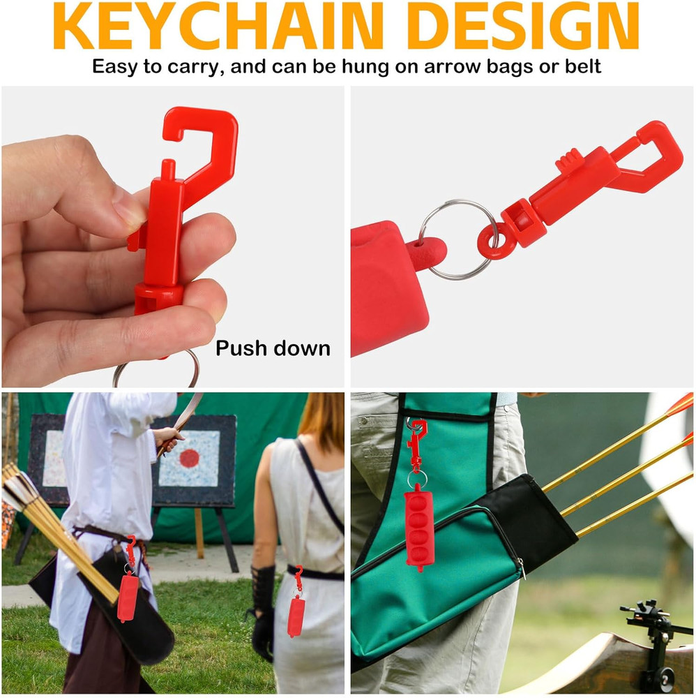 Archery Arrow Puller Target Remover Gripper, Rubber Arrow Puller Tool with Belt