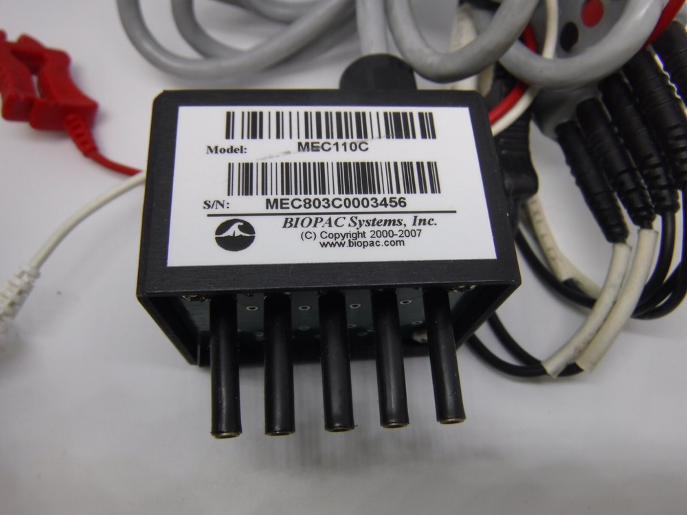 BIOPAC Systems Data Acquisition Modules W/ Cables & Accessories UIM100C + Oth MN