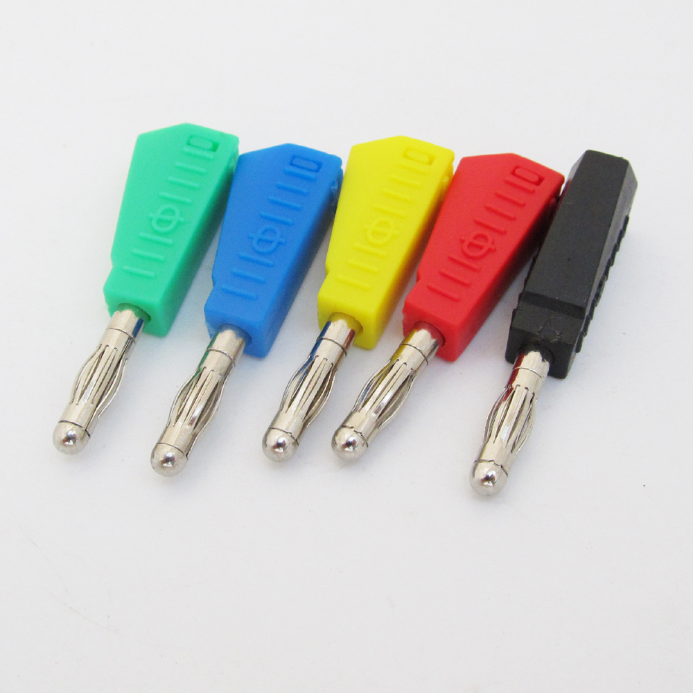 5sets 5Colors Stackable Brass 4mm Banana Plug Lantern Speaker Cable Connector
