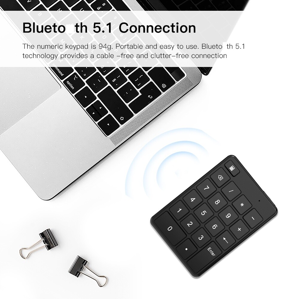 Numeric KeyboardLaptop External Mini Slim BT Keypad