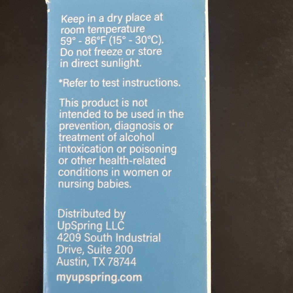 UpSpring Milkscreen Detects Alcohol In Breast Milk Test Strips 30 Count
