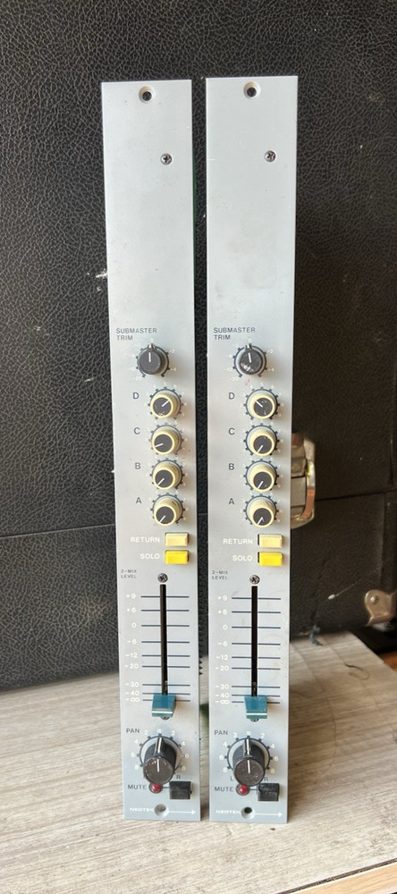 pair vintage 1982-83 Neotek Series I submaster console strips modules