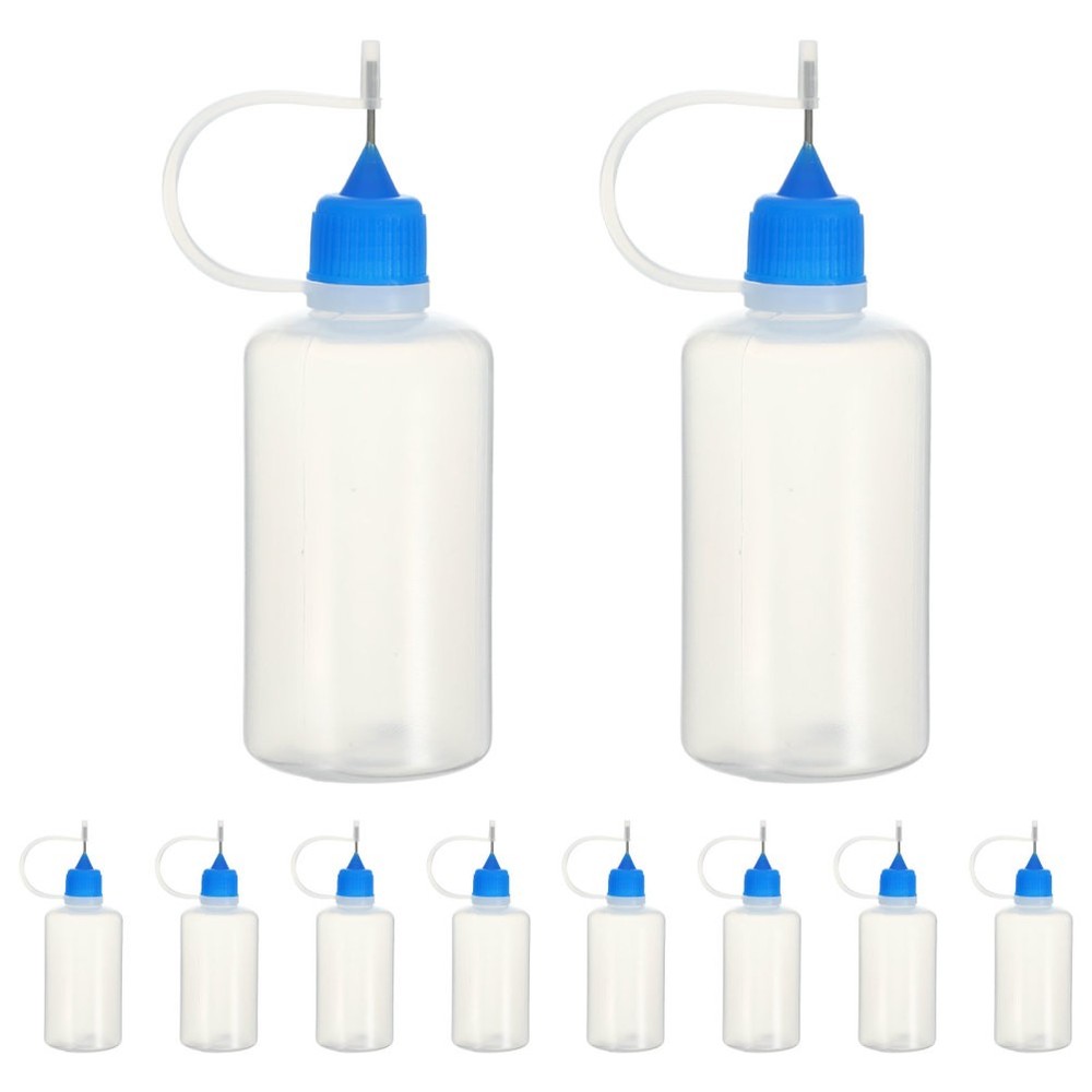10 Pcs Liquid Dispensing Bottle Mini Glue Bottles Plastic Squeeze Empty
