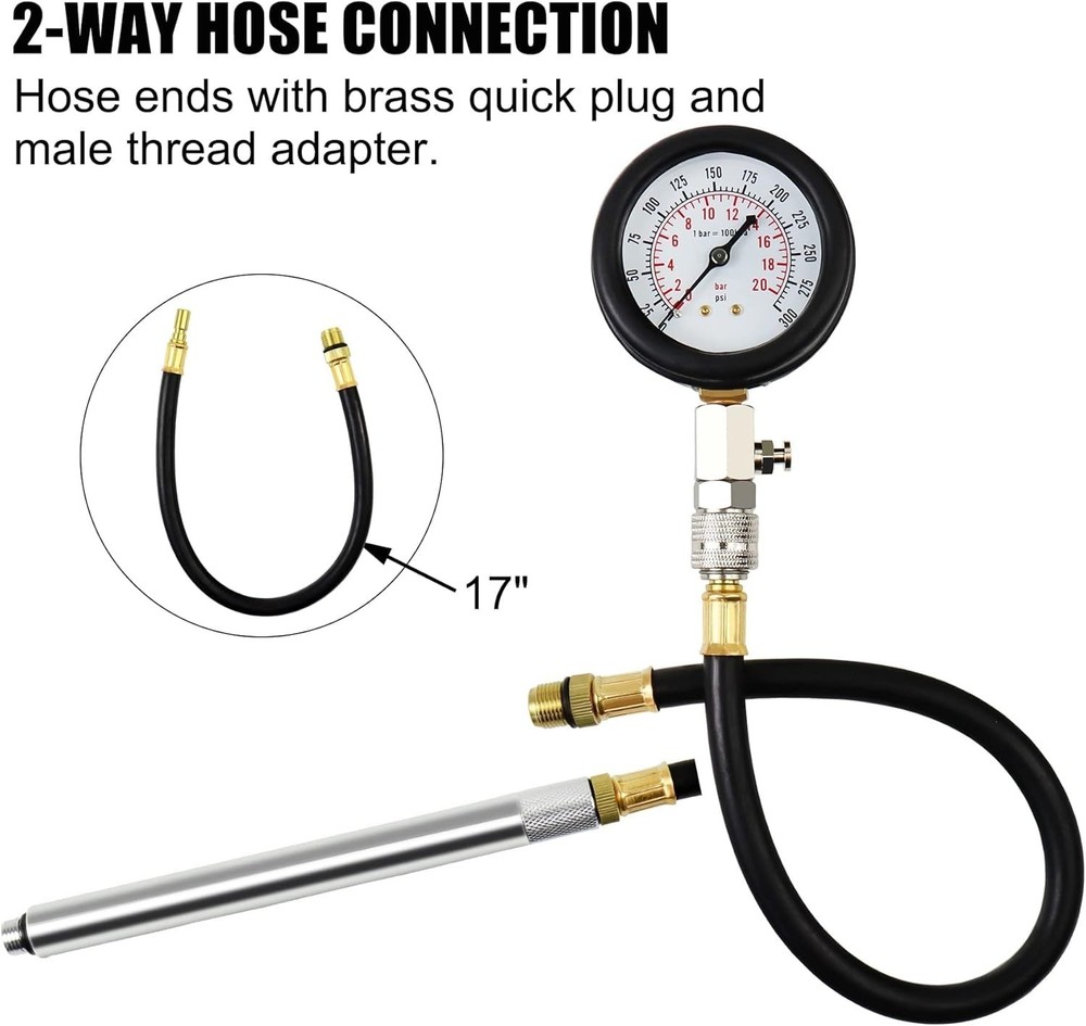Cylinder Compression Tester with Extensions