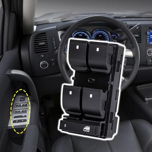 Vurkcy Power Master Window Control Switch Driver Side Compatible with 2007-2013