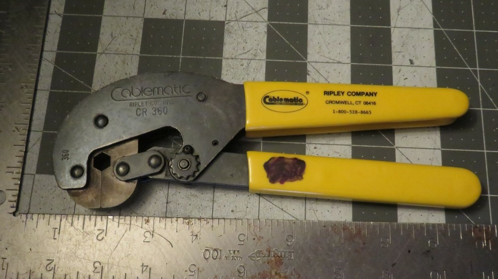 Ripley Cablematic CR 360 Hex Crimping Tool
