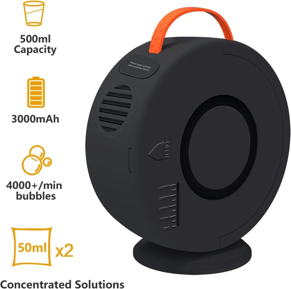 Bubble Machine Automatic Bubble Blower for Kids Toddlers Rechargeable Battery Po
