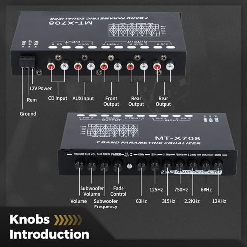7-Band Car Audio Equalizer, Car Audio Graphic Equalizer, Car Equalizer with