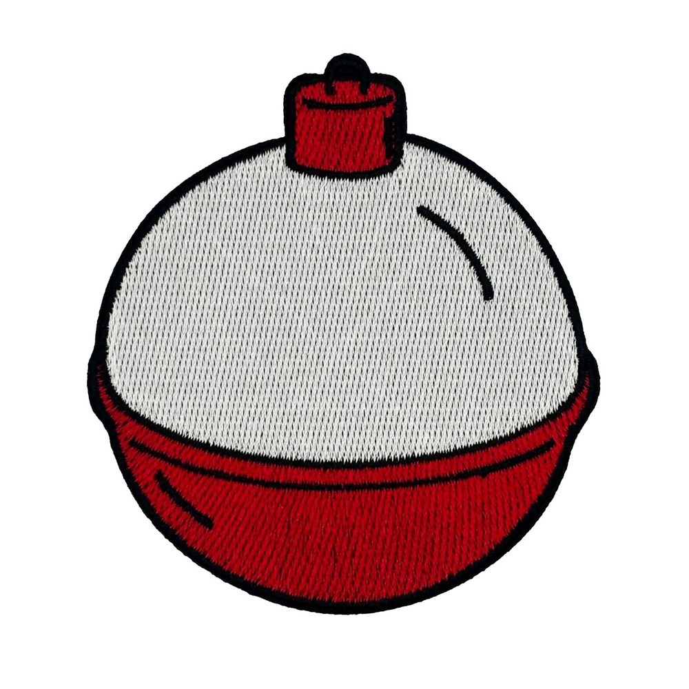 Fishing Bobber Embroidered Iron-on Patch