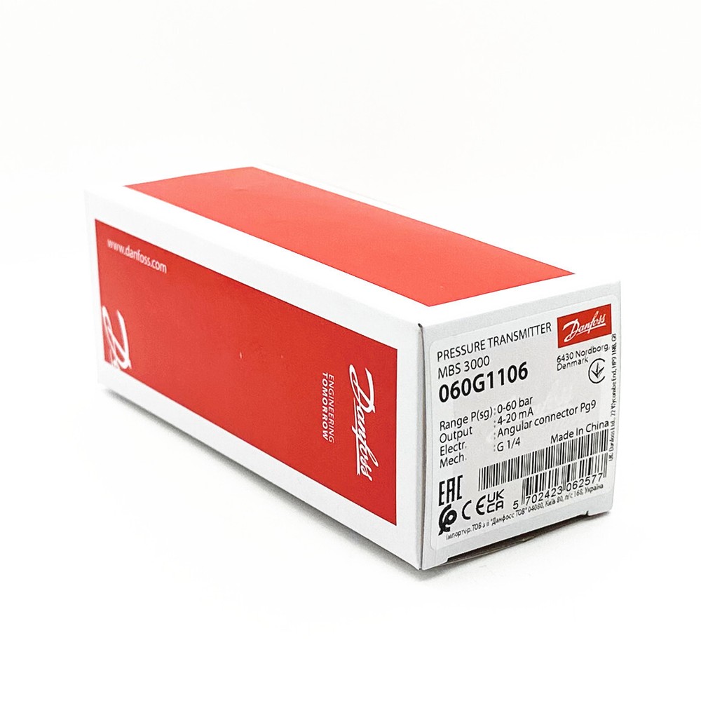 1pcs Danfoss Pressure Transmitter Sensor MBS3000 060G1106 0~60bar