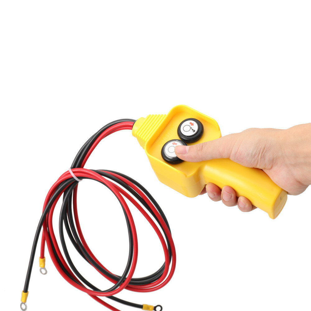 Winch Control Switch Winch Wired Controller Handle Assembly Push Button 12V/24V