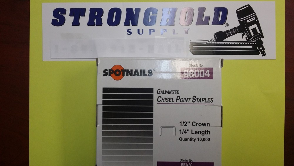 Spotnails 98004  Staples 1/2" CROWN 1/4" LENGTH 10,000