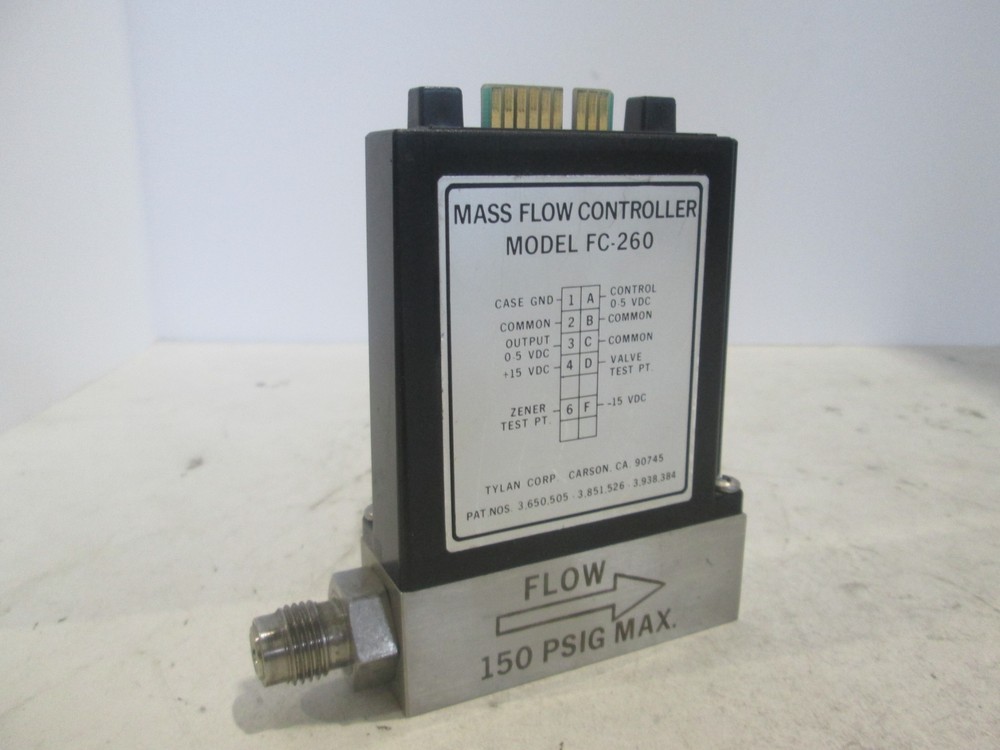 Tylan, FC-260, Mass Flow Controller, 200 SCCM, N2, Used
