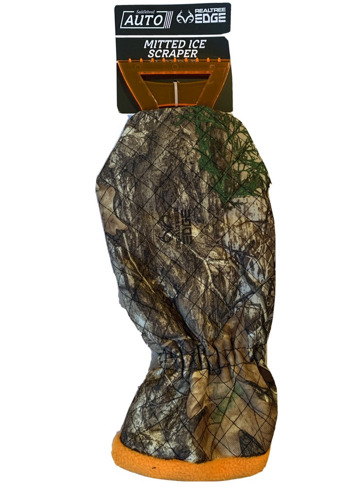 Saddlebred Camouflage Mitted Ice Scraper With Fleece Interior