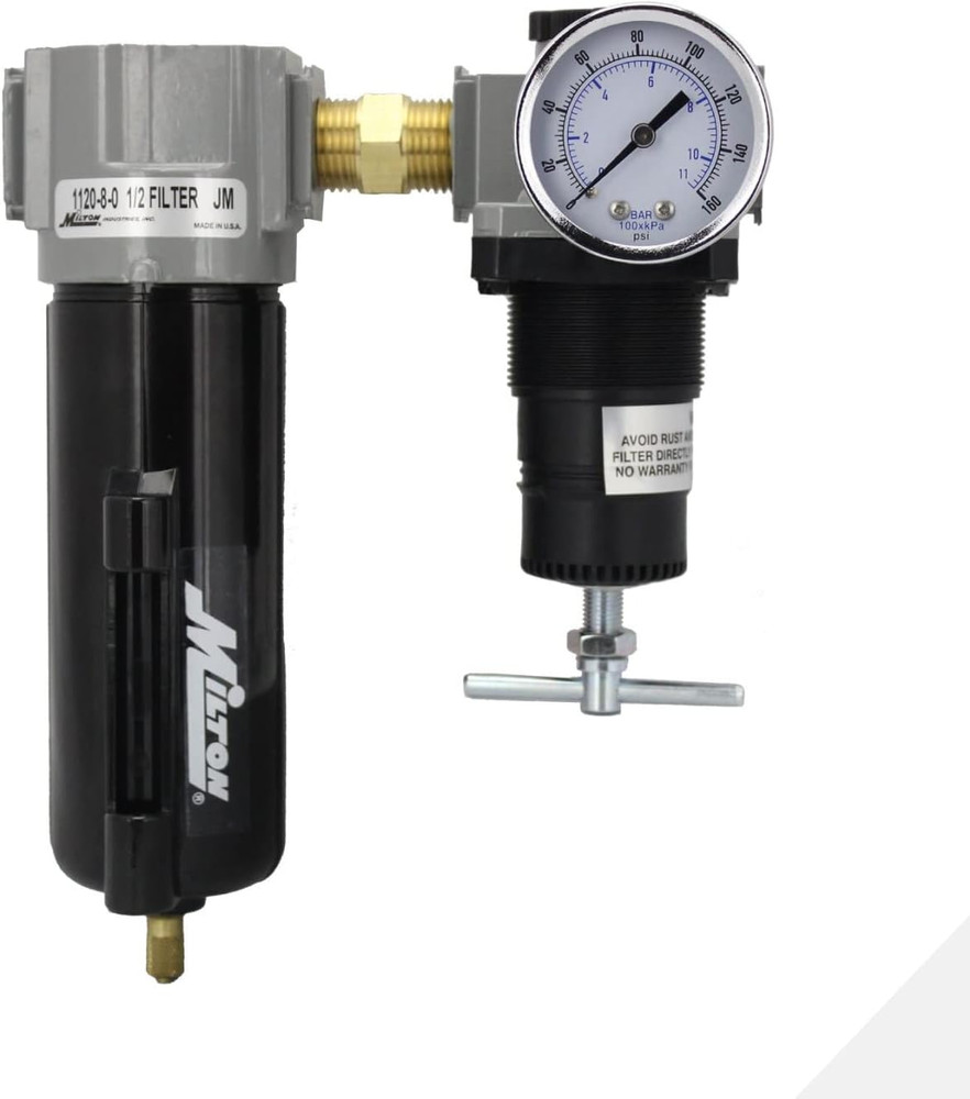 1108 1/2" Filter and Regulator Duo, Black