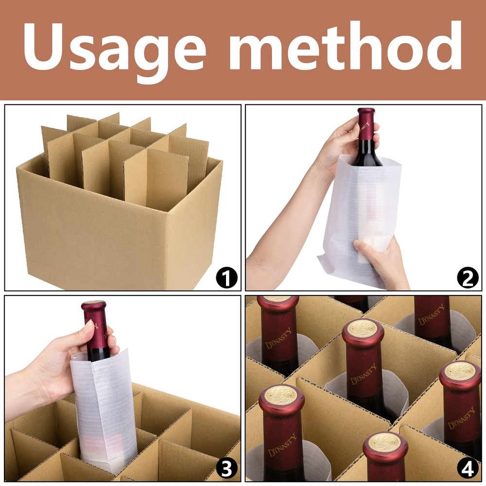 codree 4 Sets Glass Packing Kits- Glass Dividers for Moving Boxes- Glassware ...