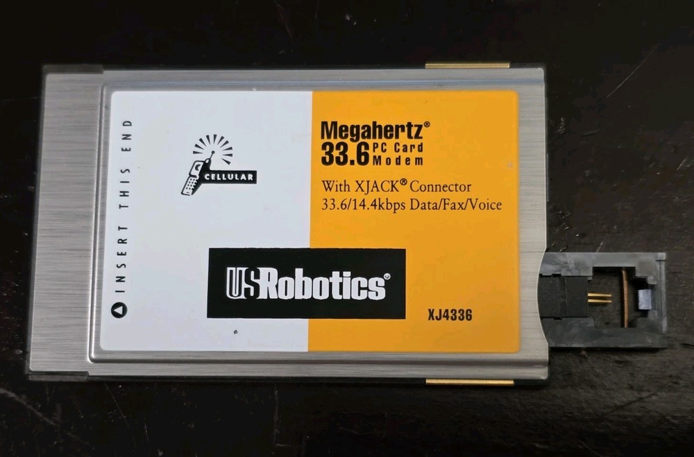 US Robotics XJ1336 PC Card Modem - Used, Untested