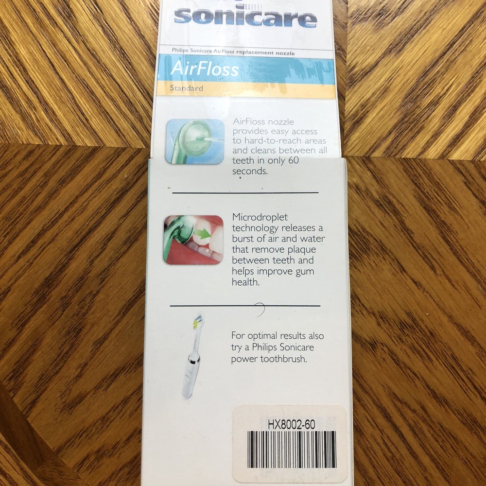 New Philips Sonicare Standard AirFloss HX8002 2x Replacement Nozzle Tips Sealed