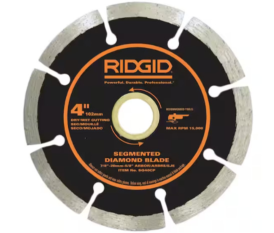 RIDGID 4 in. Turbo Diamond Blade