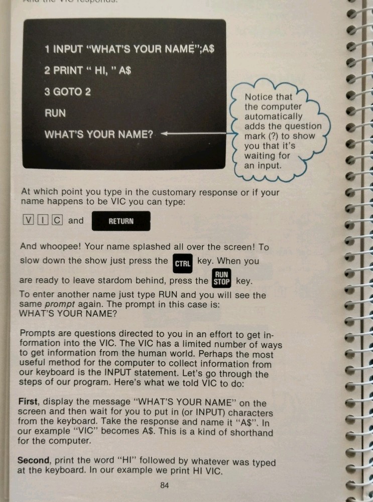 Personal Computing on the VIC-20 A Friendly Computer Guide, 1984 Commodore