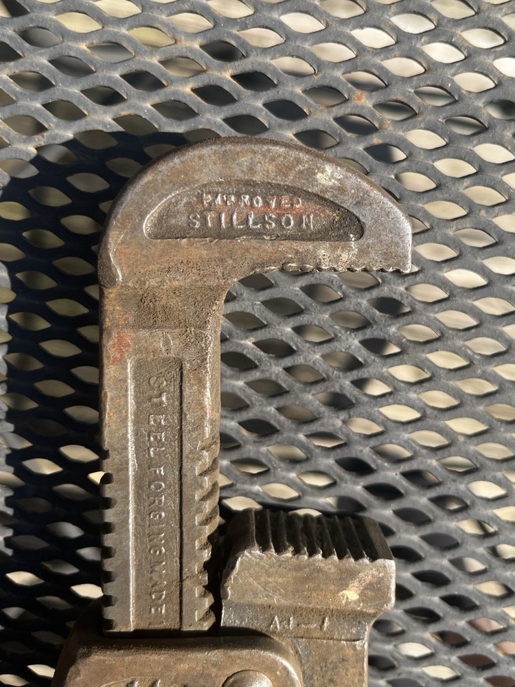 Vintage Ridge Tool Co. No. 14 Improved Stillson Pipe Wrench
