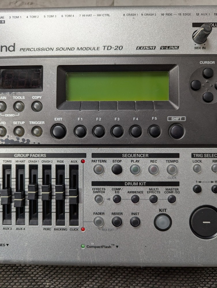 Roland TD-20 Drum Sound Module w/ Kit Expansion Packs