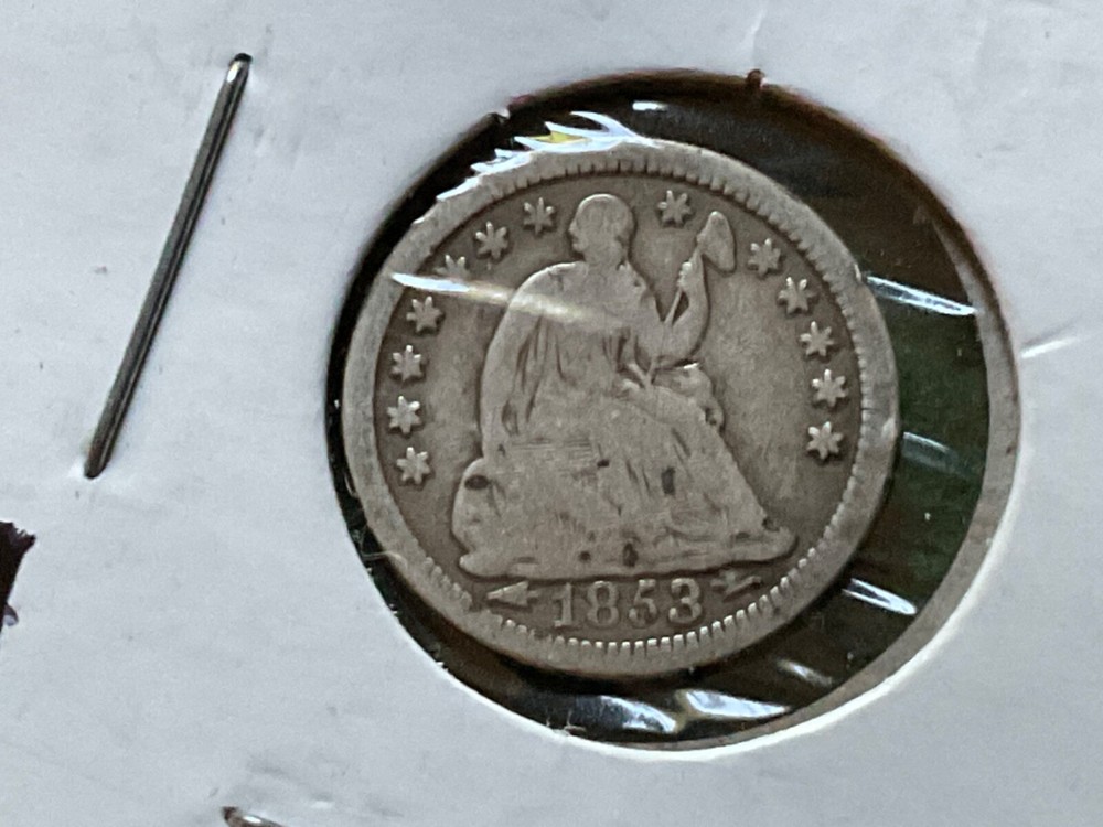 1853 O with Arrows Silver Half Dime - T30