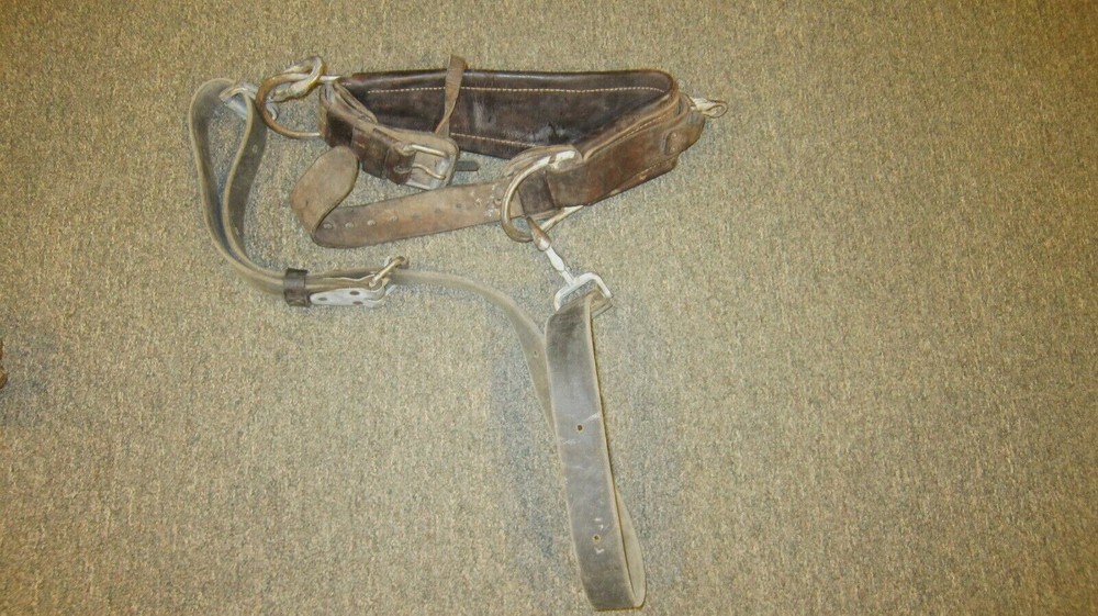 BASHLIN Co. Leather Linemans Climbing Belt W/ Strap - FREE SHIPPING