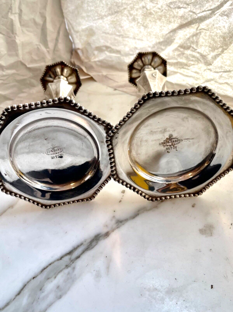 REED & BARTON VINTAGE No 737 Candlestick Pair