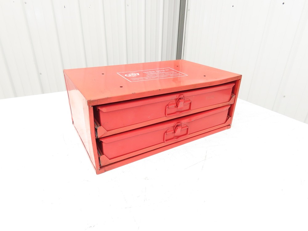 Gardner Spring Assorted Compression Spring Organizer 2 Drawer Tool Box Only