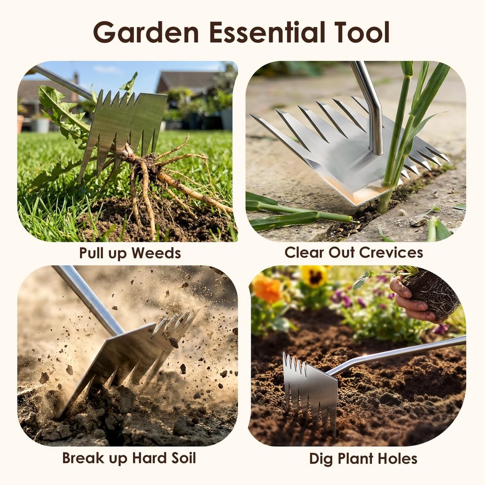 Weed Puller Tool, 2026 Upgraded Portable Manual Weeding Tools Sliver