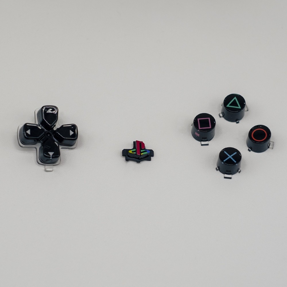 30th Anniversary PS5 6 Piece Retro + Glass Button Set PS5 DualSense Controller