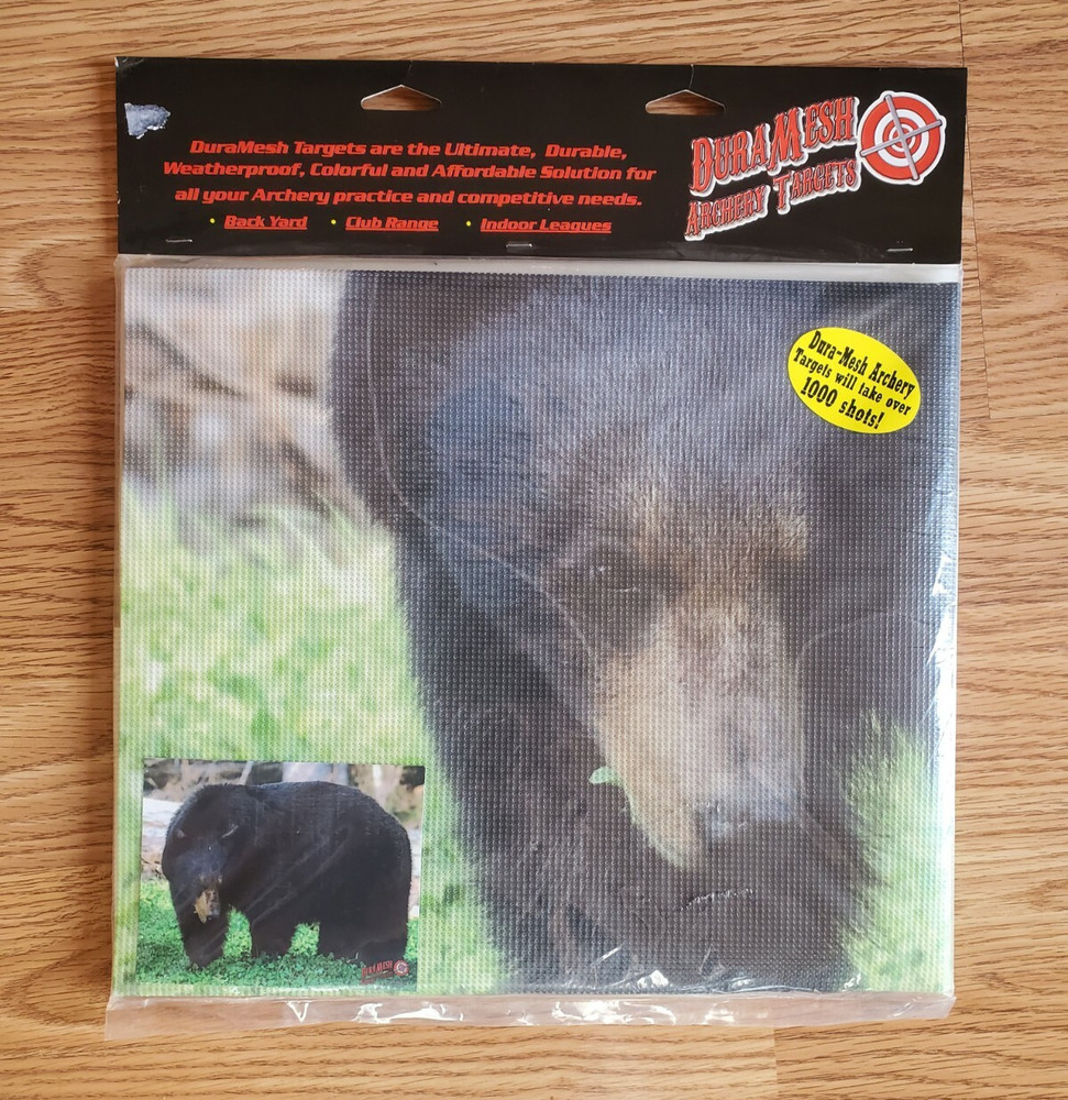 DuraMesh Archery Target Black Bear Back Yard Club Range