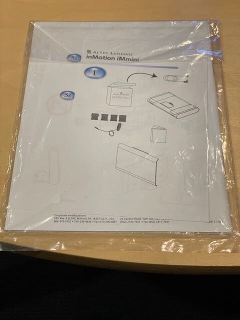 Altec Lansing inMotion iMmini User's Guide