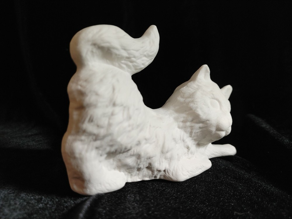 Kitten / Cat Playing - Ceramic Bisque Ready to Paint