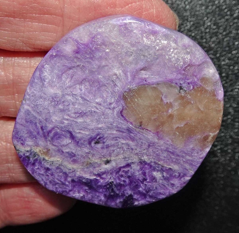 Charoite A Flat Palmstone sc761d