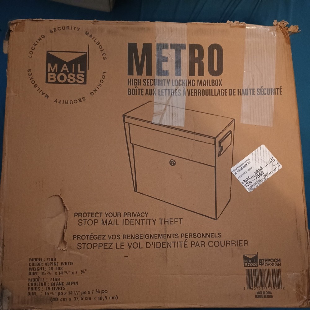 Mail Boss High Securit Wall-Mount Locking Mailbox