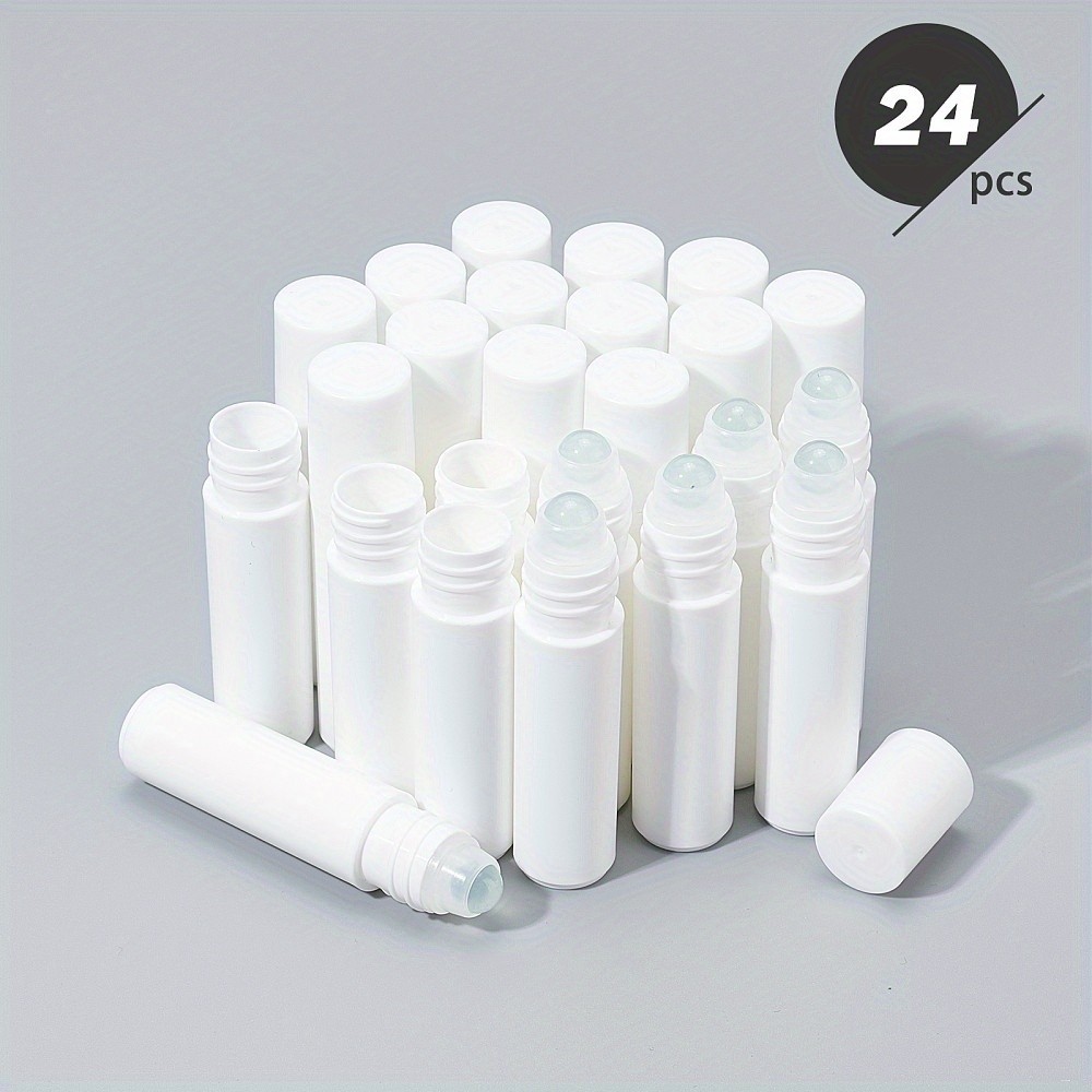 1box PP Plastic Essential Oil Empty Roller Ball Bottles with Glass Roller