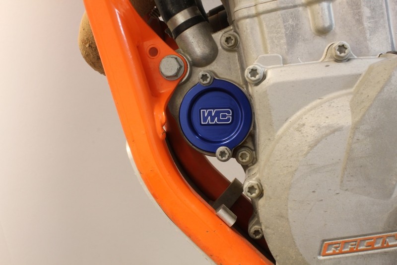 Blue Oil Filter Cover Works Connection 27-110