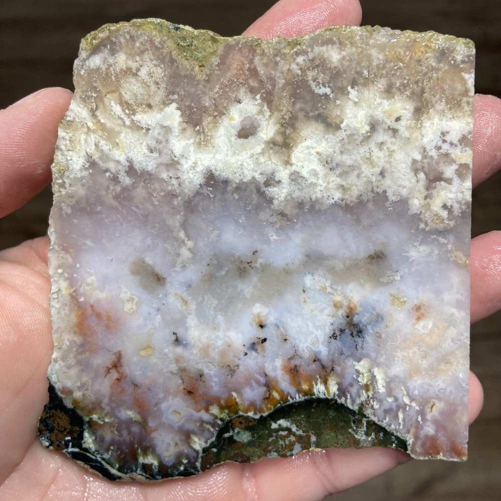 Stunning Graveyard Point Plume Agate Slab 3 Oz