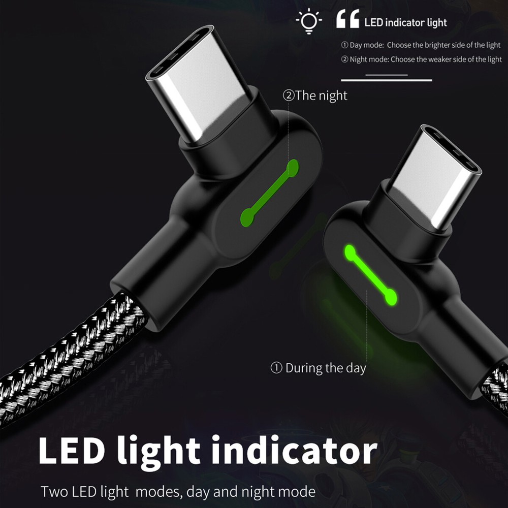 Mcdodo USB Type-C Charger Cable Fast Charging 90 Degree Right Angle Data Cord