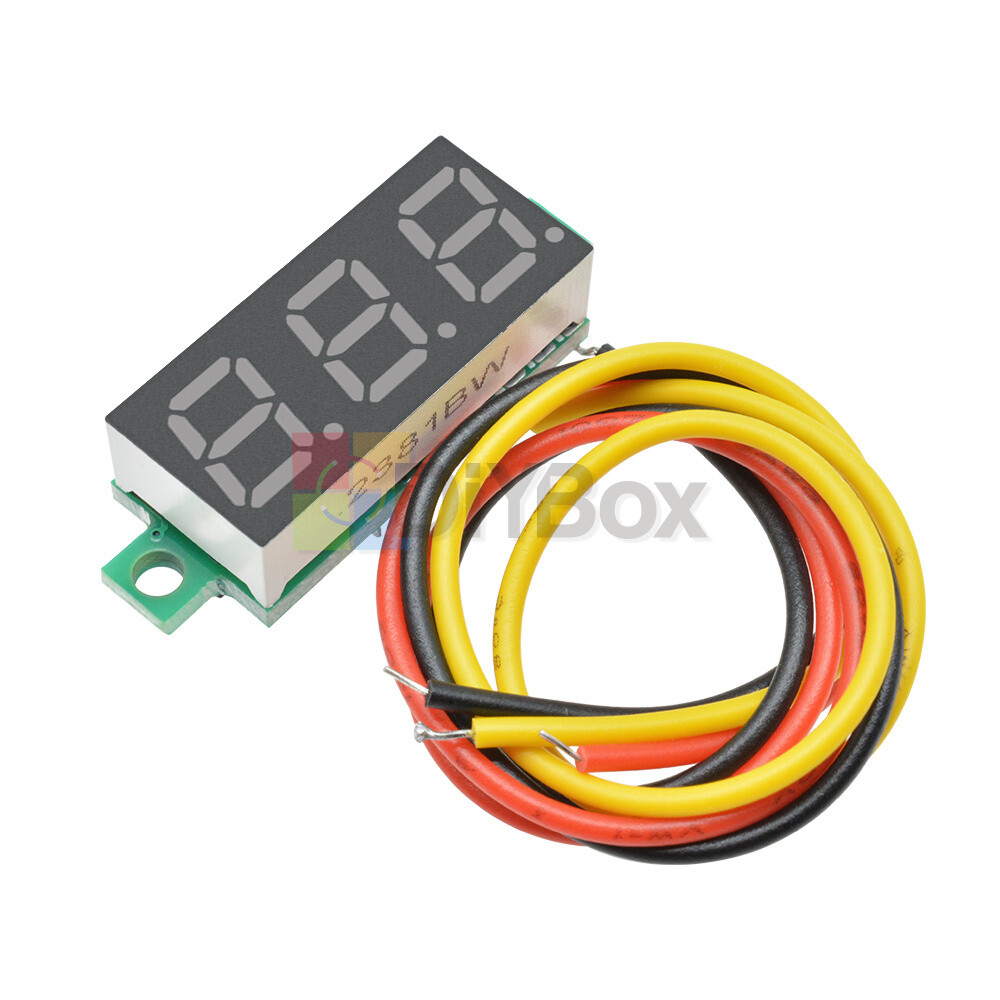 5Pcs 0.28" Red LED DC0-100V Voltmeter Digital Display Voltage VOLT METER 12V 24V