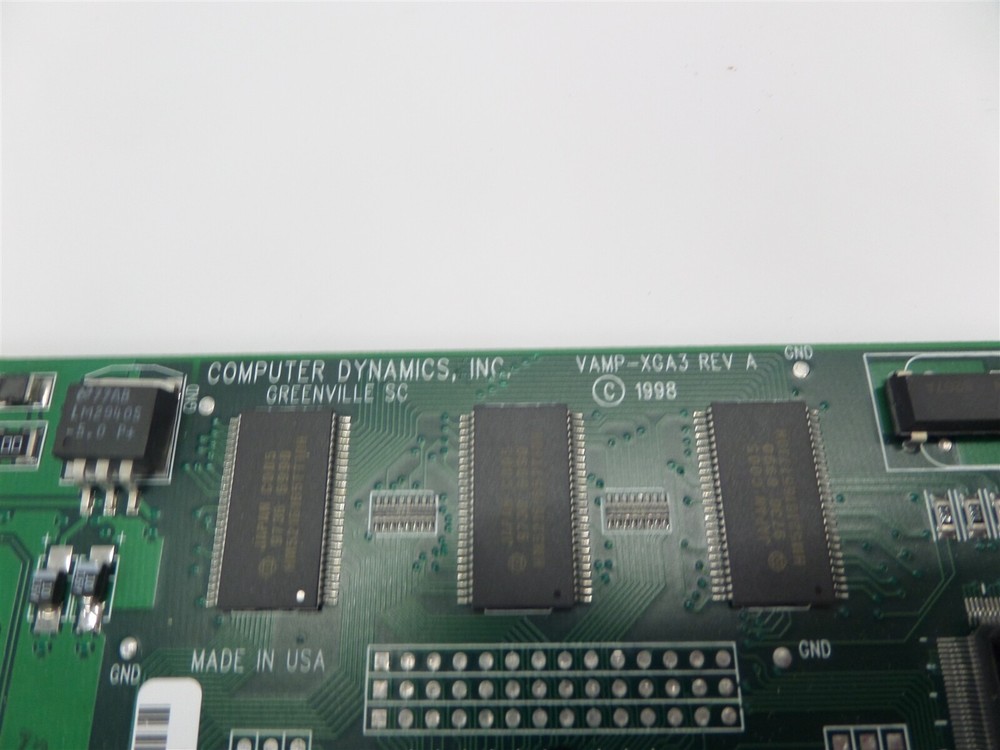 Computer Dynamics VAMP-XGA3 Rev. A Controller Touchscreen Display Board Card
