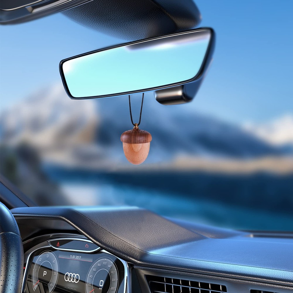 Maromalife Essential Oil Car Diffuser, 1 Count (Pack of 1), Light Brown